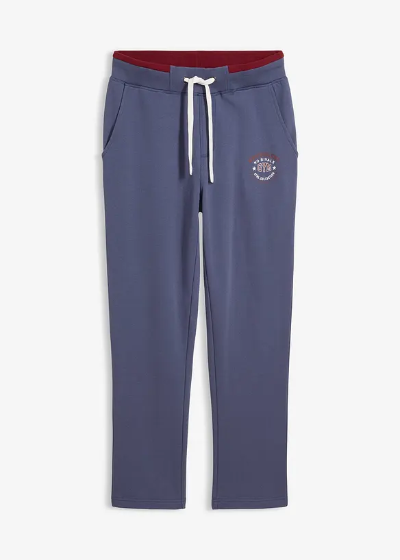 Jogginghose aus reiner Baumwolle mit sportiven Details, bonprix