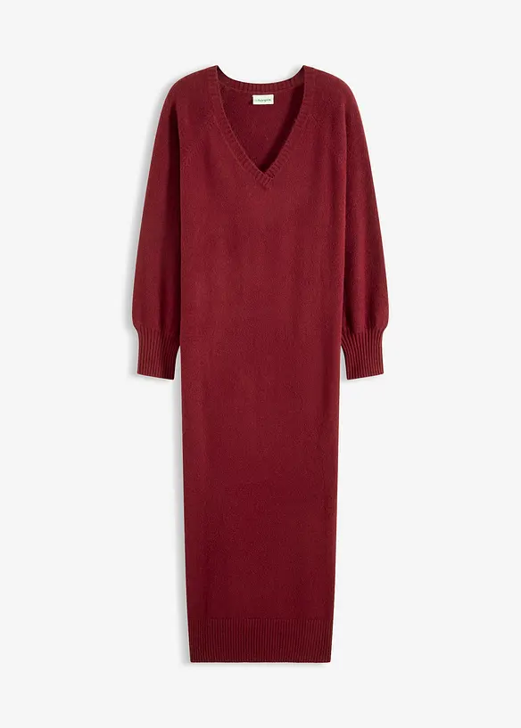 Robe midi oversize en maille, bonprix