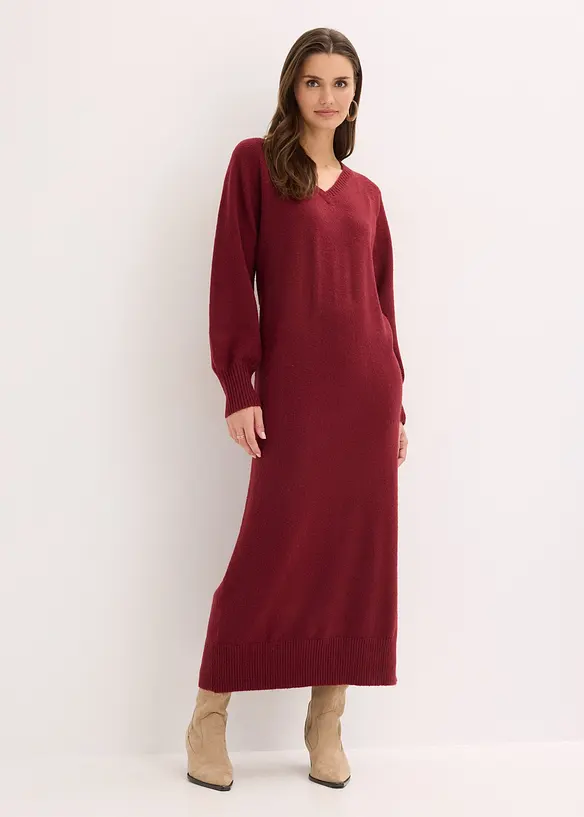 Robe midi oversize en maille, bonprix