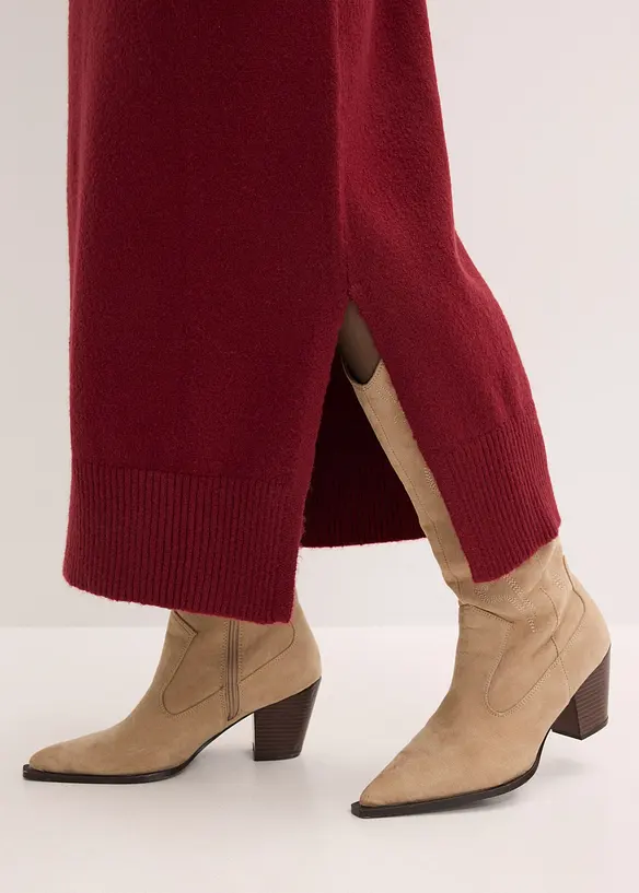 Robe midi oversize en maille, bonprix