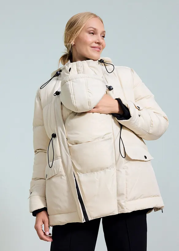 6-in-1 Umstands-Tragejacke mit herausnehmbarer Fleecejacke, bonprix