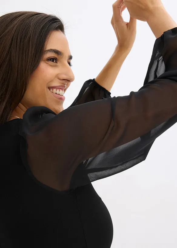 Maxikleid mit Strassstein-Applikation, bonprix