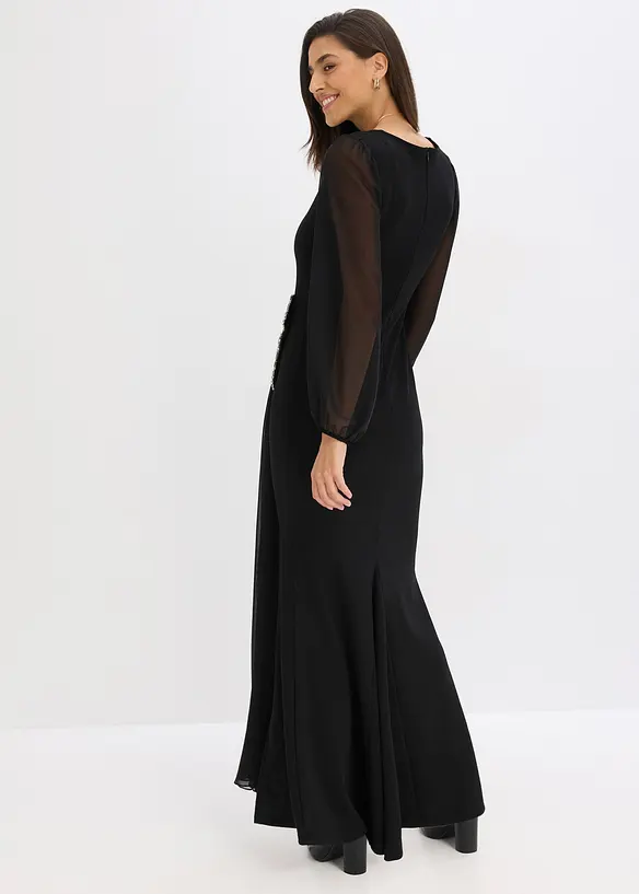 Maxikleid mit Strassstein-Applikation, bonprix