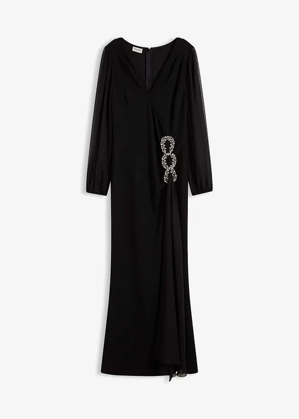 Maxikleid mit Strassstein-Applikation, bonprix