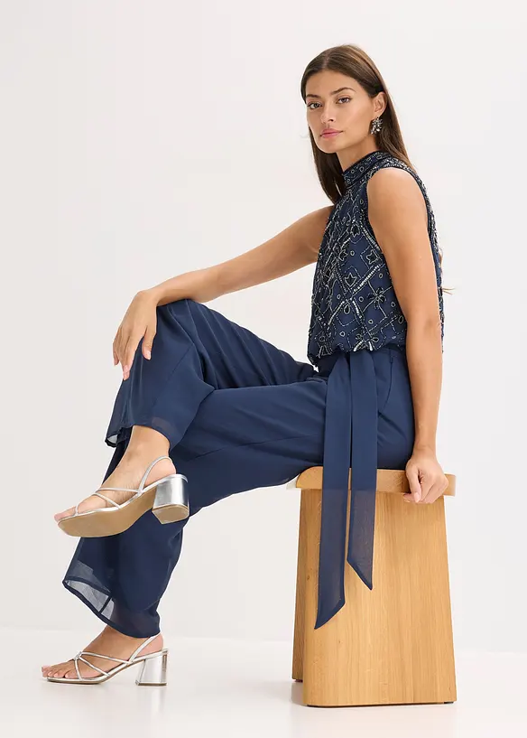 Overall mit Perlenstickerei, bonprix