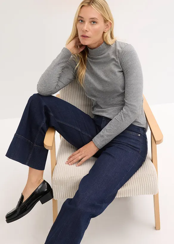 T-shirt manches longues ajust&eacute;, bonprix