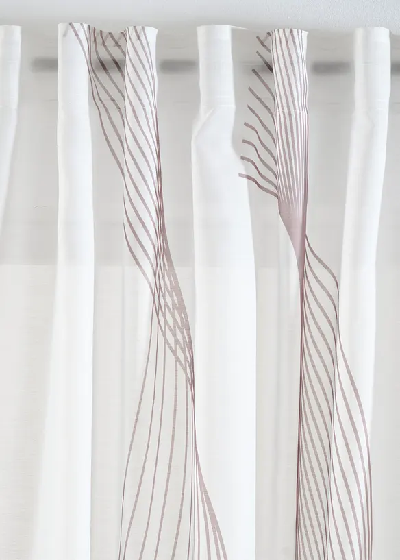 Gardine mit Wellen Druck (1er Pack), bonprix