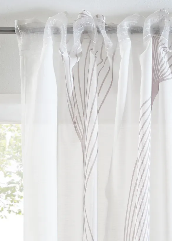 Gardine mit Wellen Druck (1er Pack), bonprix
