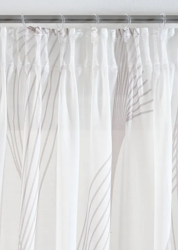 Gardine mit Wellen Druck (1er Pack), bonprix