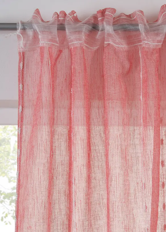 Vorhang mit Webstreifen (1er Pack), bonprix