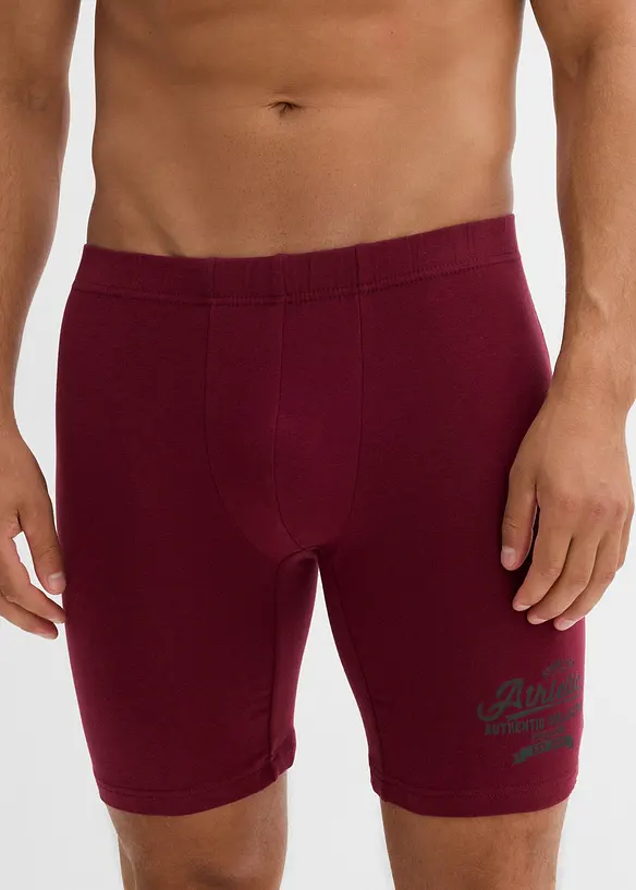 Lot de 3 boxers longs coton, bonprix