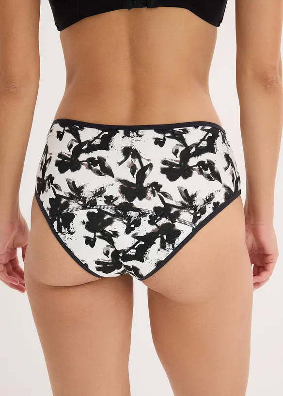 Lot de 3 shorties menstruels en microfibre, flux modéré, bonprix