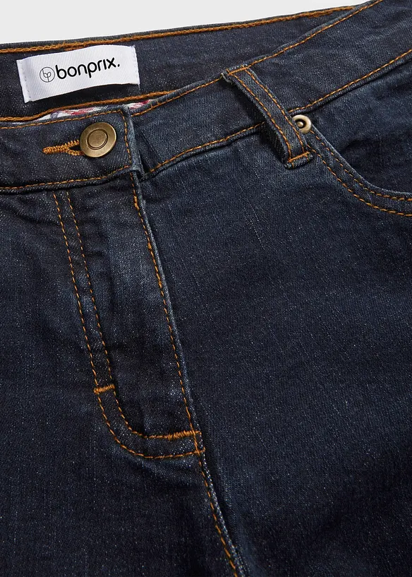 Jean droit taille mi-haute, extensible, bonprix