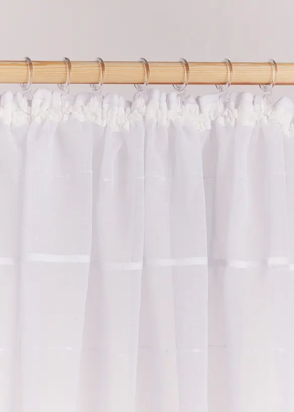 Gardine mit 3D Streifen (1er Pack), bonprix