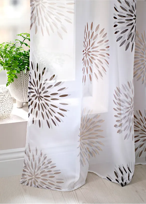 Gardine mit Kreise Druck(1er-Pack), bonprix