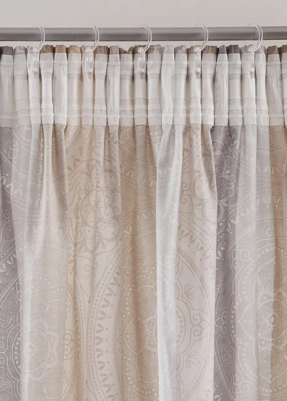 Rideau à rayures avec polyester recyclé (1 pce), bonprix