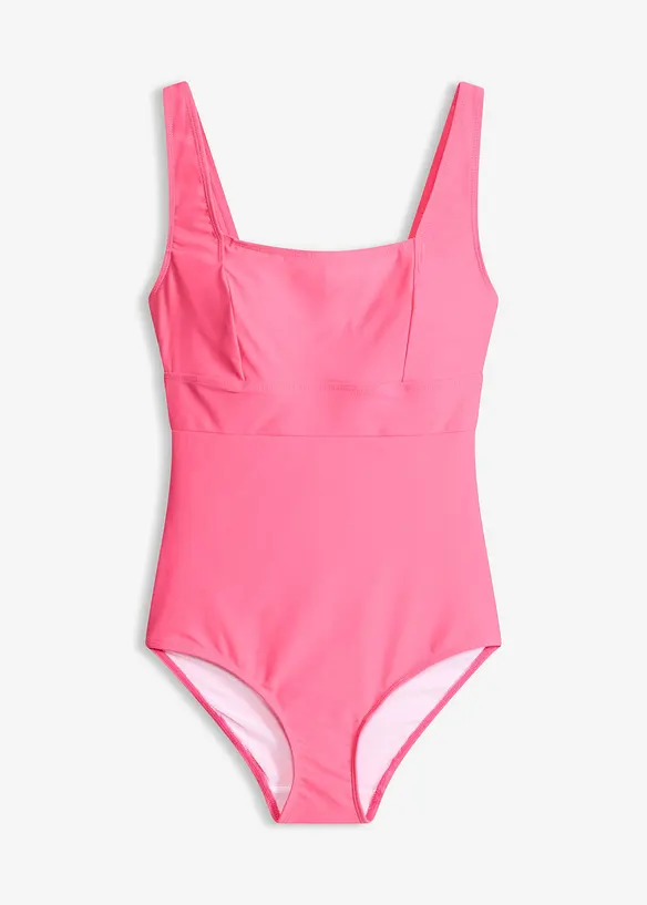 Medium Shape-Badeanzug mit eckigem Ausschnitt, bonprix