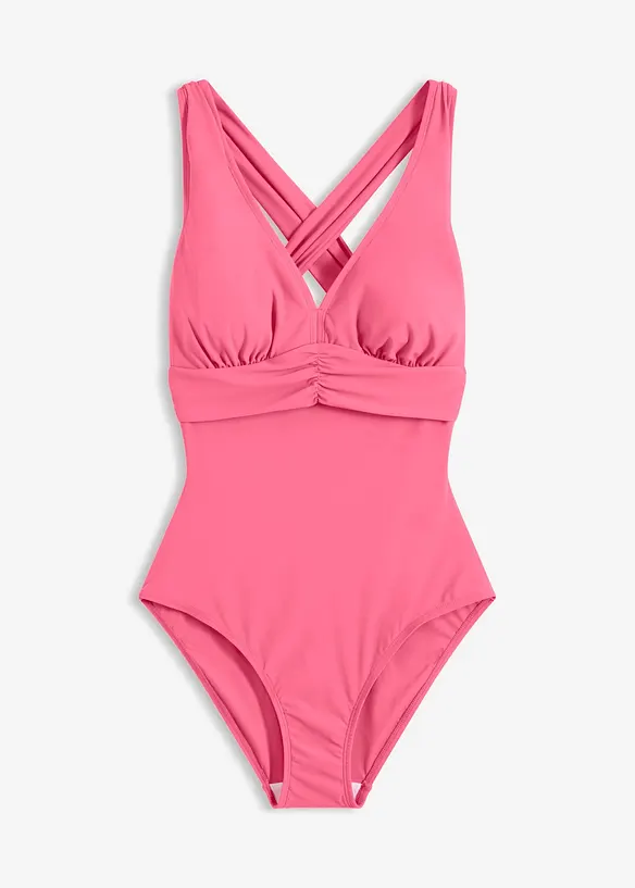 Light Shape-Badeanzug mit gekreuzten Tr&auml;gern, bonprix