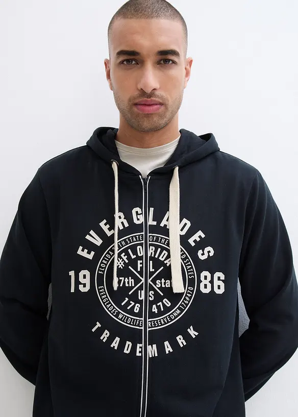 Sweat &agrave; capuche zipp&eacute; confortable, bonprix