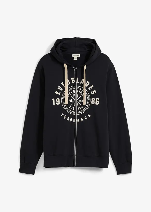 Sweat &agrave; capuche zipp&eacute; confortable, bonprix