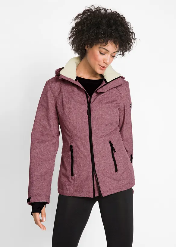 wasserdichte Outdoor-Funktions-Jacke mit Teddyfleece, bonprix