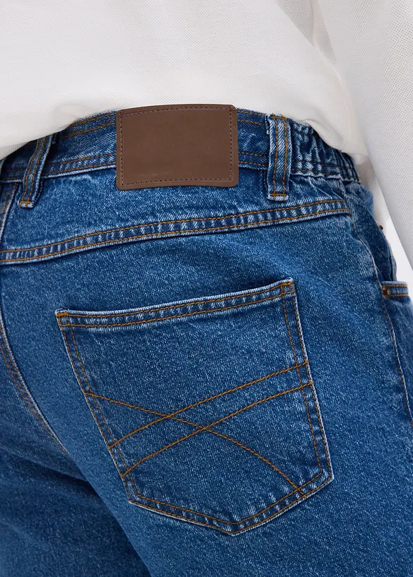 Jean droit classique, taille élastiquée sur les côtés, bonprix