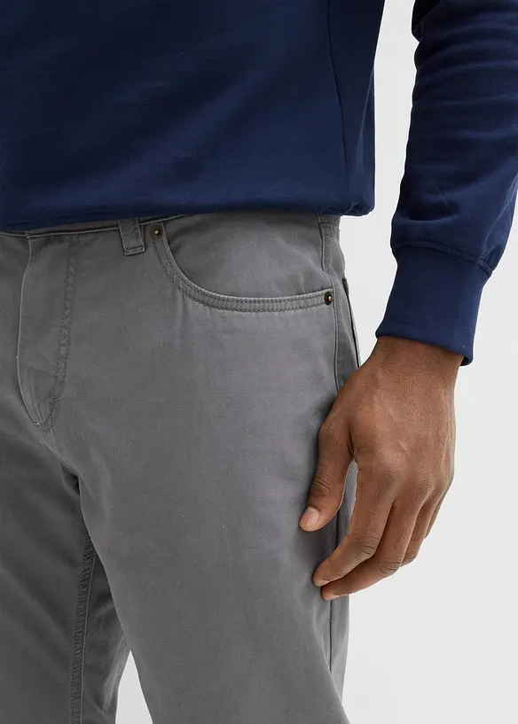 Pantalon regular en twill, droit, 100% coton, bonprix