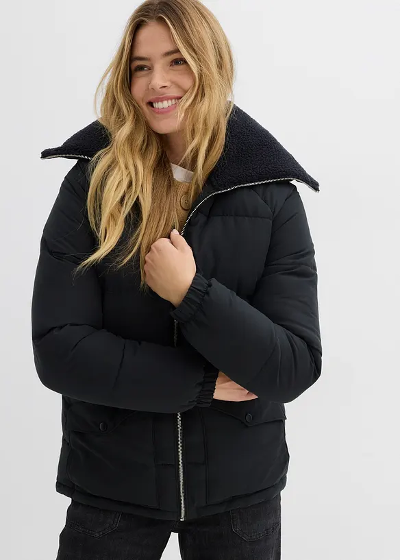 Doudoune avec col à doublure peluche, bonprix