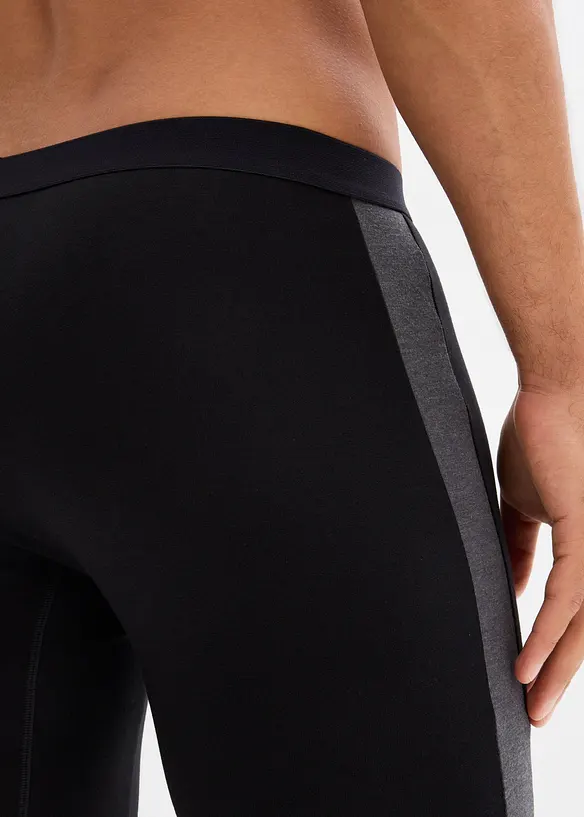 Lange Boxershorts eng mit Baumwolle (2er Pack), bonprix