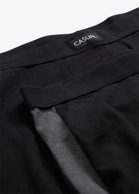 Lange Boxershorts eng mit Baumwolle (2er Pack), bonprix