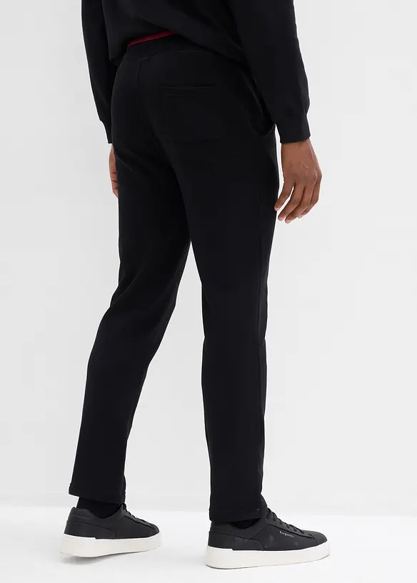 Pantalon de jogging 100% coton avec détails sportifs, bonprix