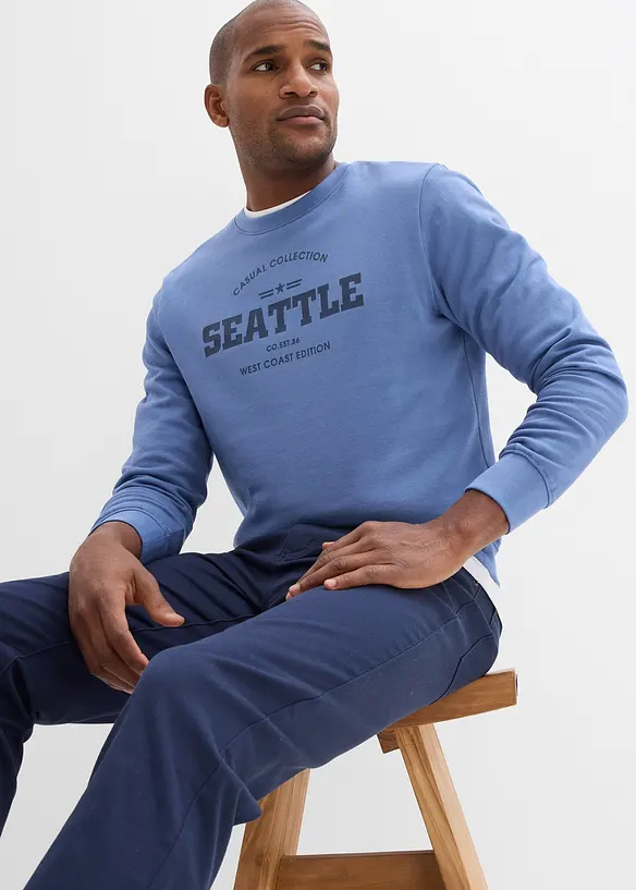 Sweatshirt aus reiner Bio-Baumwolle (2er Pack), bonprix