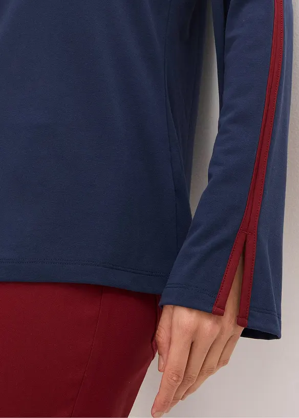 Langarmshirt mit Schlitz, bonprix