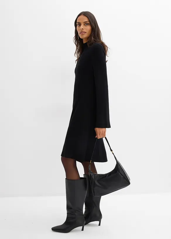 Robe trapèze en maille, viscose majoritaire, bonprix