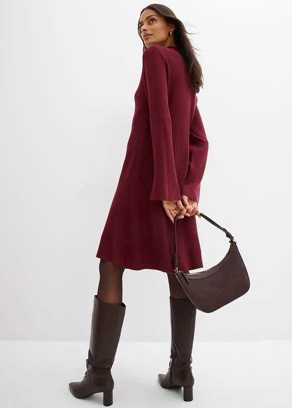 Robe trapèze en maille, viscose majoritaire, bonprix