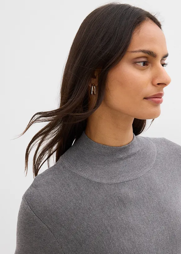 Strickkleid in A-Linie aus Viskose-Mix, bonprix