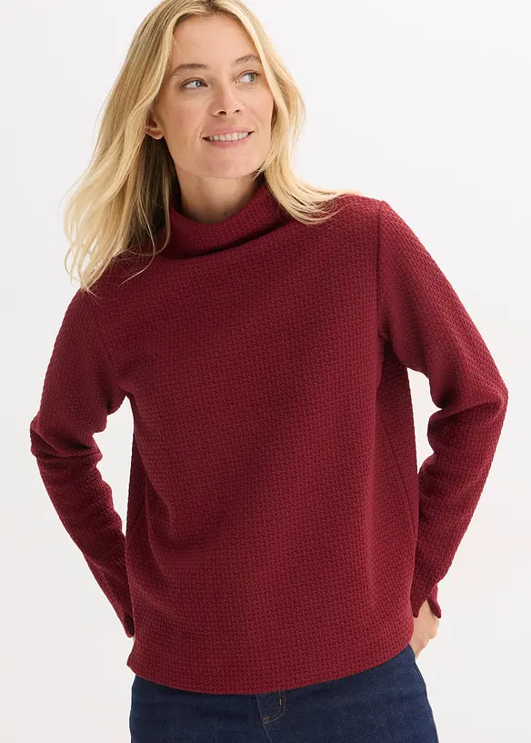 Sweatshirt mit Stehkragen, bonprix