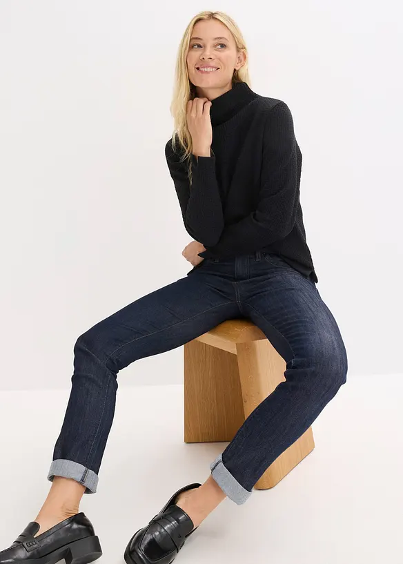 Sweatshirt mit Stehkragen, bonprix