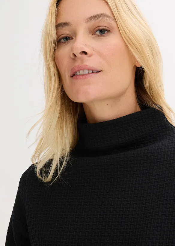 Sweatshirt mit Stehkragen, bonprix