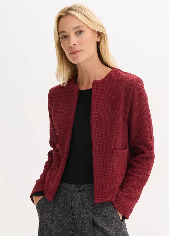 Kurzer Jersey-Blazer, bonprix