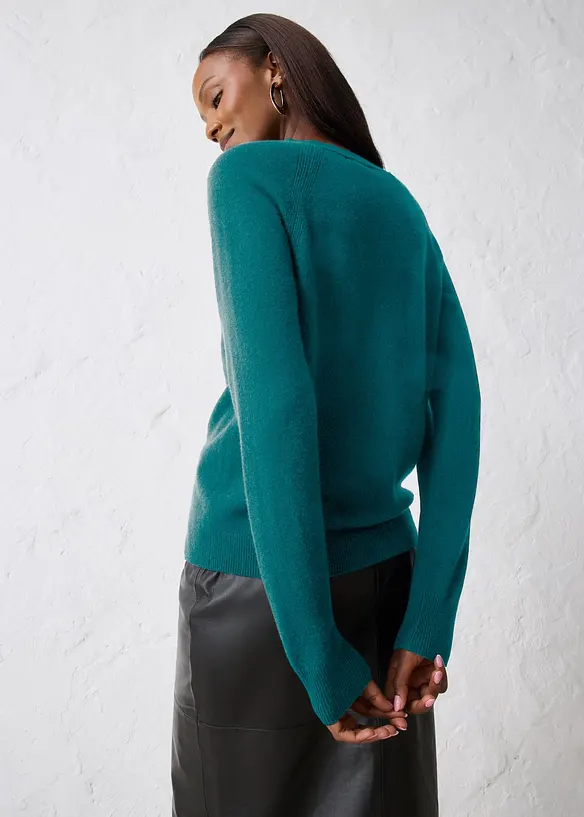 Gilet en maille avec cachemire, bonprix