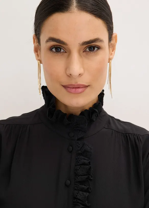 Bluse aus luftigem Cr&ecirc;pe, bonprix