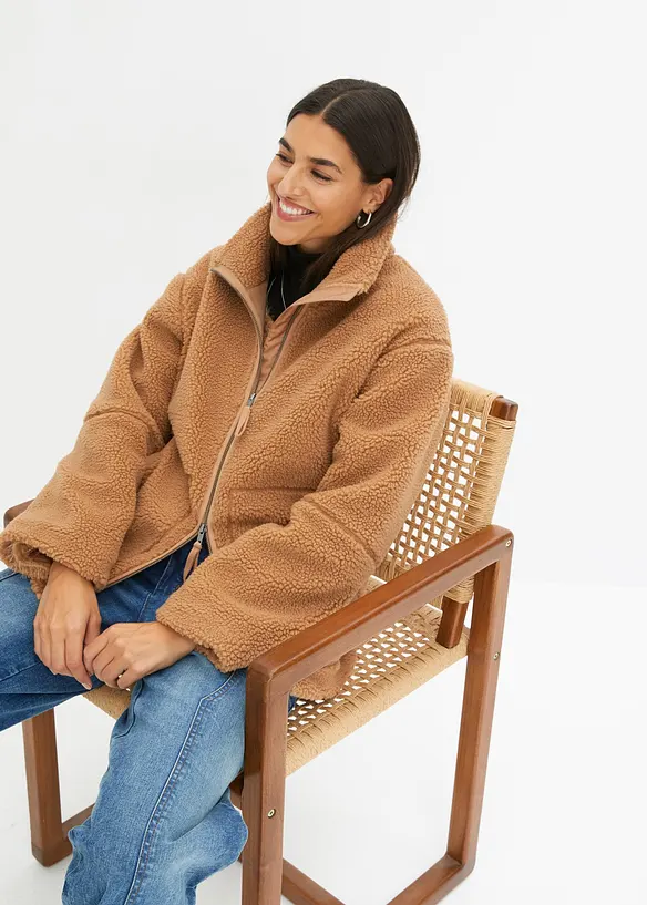 Veste en sherpa doublée, bonprix