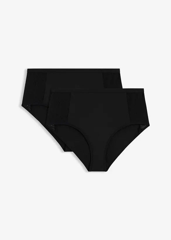 Lot de 2 culottes menstruelles en microfibre, flux modéré, bonprix