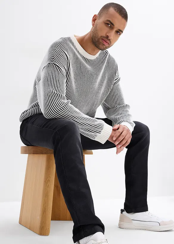 Jean sweat slim, droit, bonprix