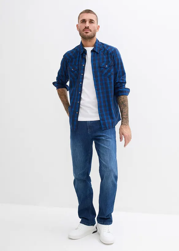 Langarmhemd aus reiner Baumwolle, bonprix