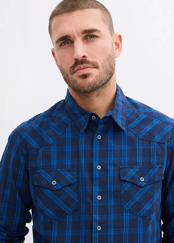 Langarmhemd aus reiner Baumwolle, bonprix