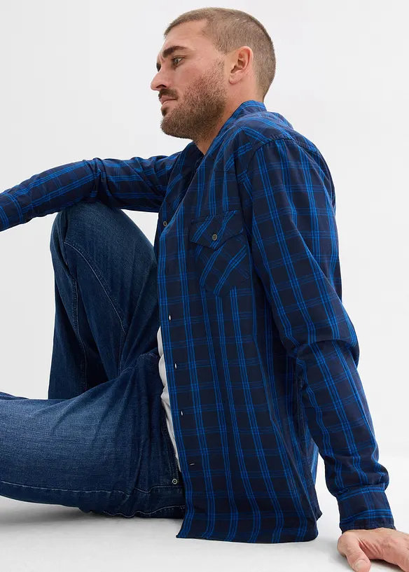 Langarmhemd aus reiner Baumwolle, bonprix