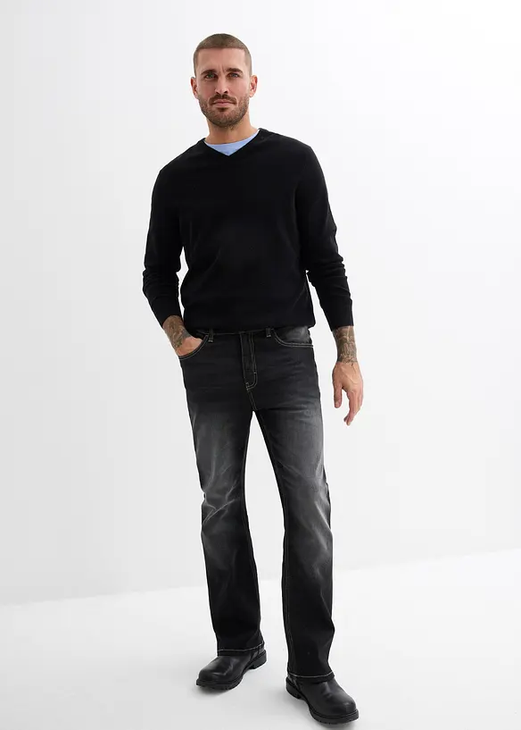 Classic Fit Stretch-Jeans mit Bequembund, Bootcut, bonprix