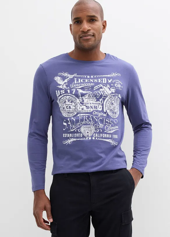 T-shirt manches longues 100% coton, bonprix